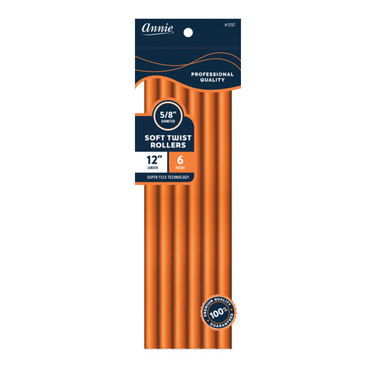 Annie Soft Twist Roller 12in 6ct Orange – Annie International