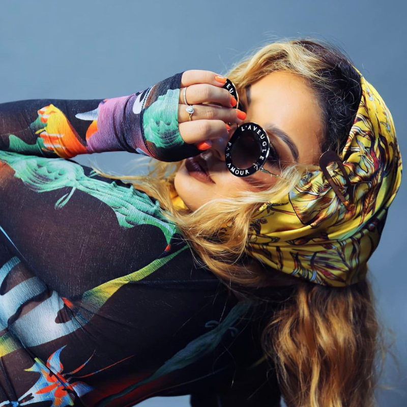 Broadus Collection Scarf by Shante & Snoop Dogg, Golden Tropics