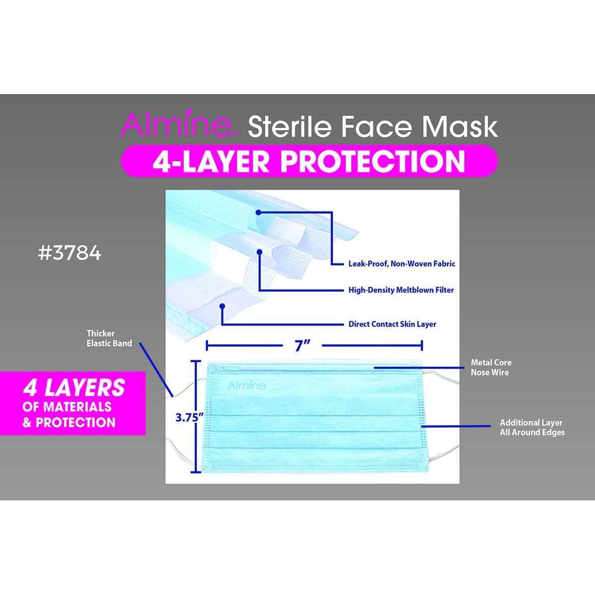 Annie Sterile Face Mask One Size 10ct Lilac – Annie International