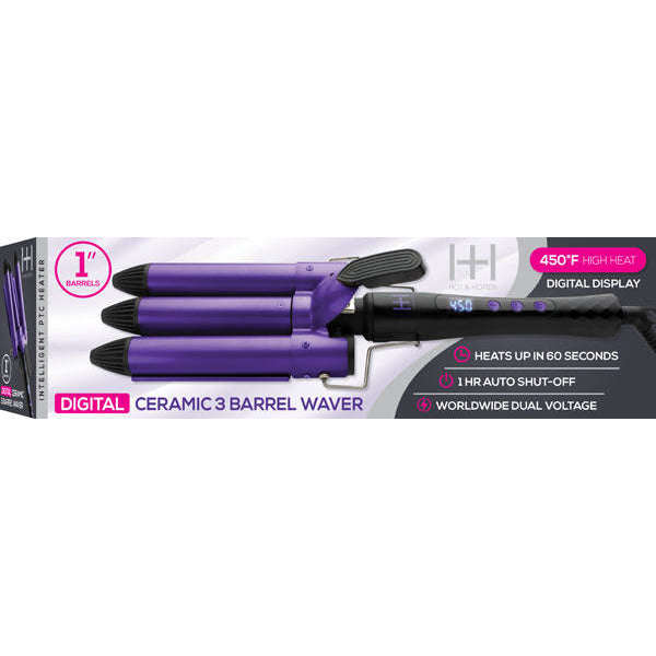 Hotter Digital Ceramic 3 Barrel Waver 1Hotter Digital Ceramic 3 Barrel Waver 1  