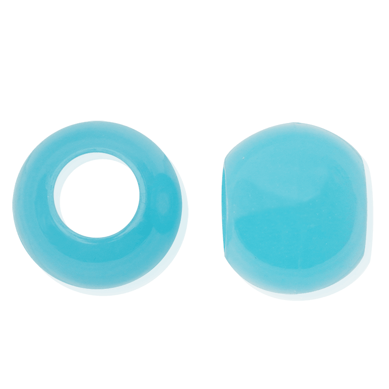 Beauty Town Glow-in-the-Dark Extra Large Round Beads #10473 Blue