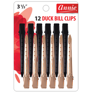 
                  
                    Cargar imagen en el visor de la galería, Annie 3.5&amp;quot; Duck Bill Clips 12ct Black &amp;amp; Gold
                  
                