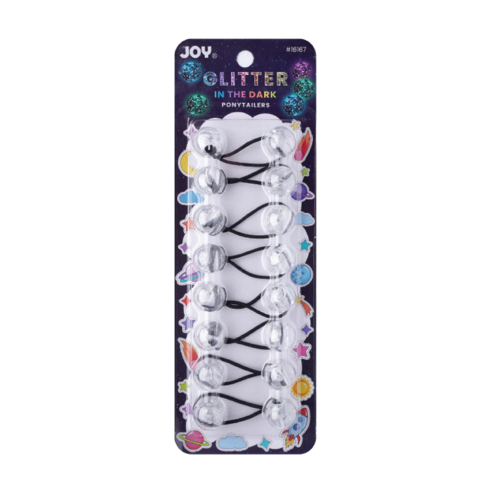 
                  
                    Cargar imagen en el visor de la galería, Joy Twin Beads Ponytailer 20mm 8ct Glitter Glow Beads Joy Clear  
                  
                