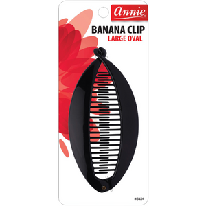 
                  
                    Load image into Gallery viewer, Annie Banana Clip Large Oval 14cm Black
                  
                