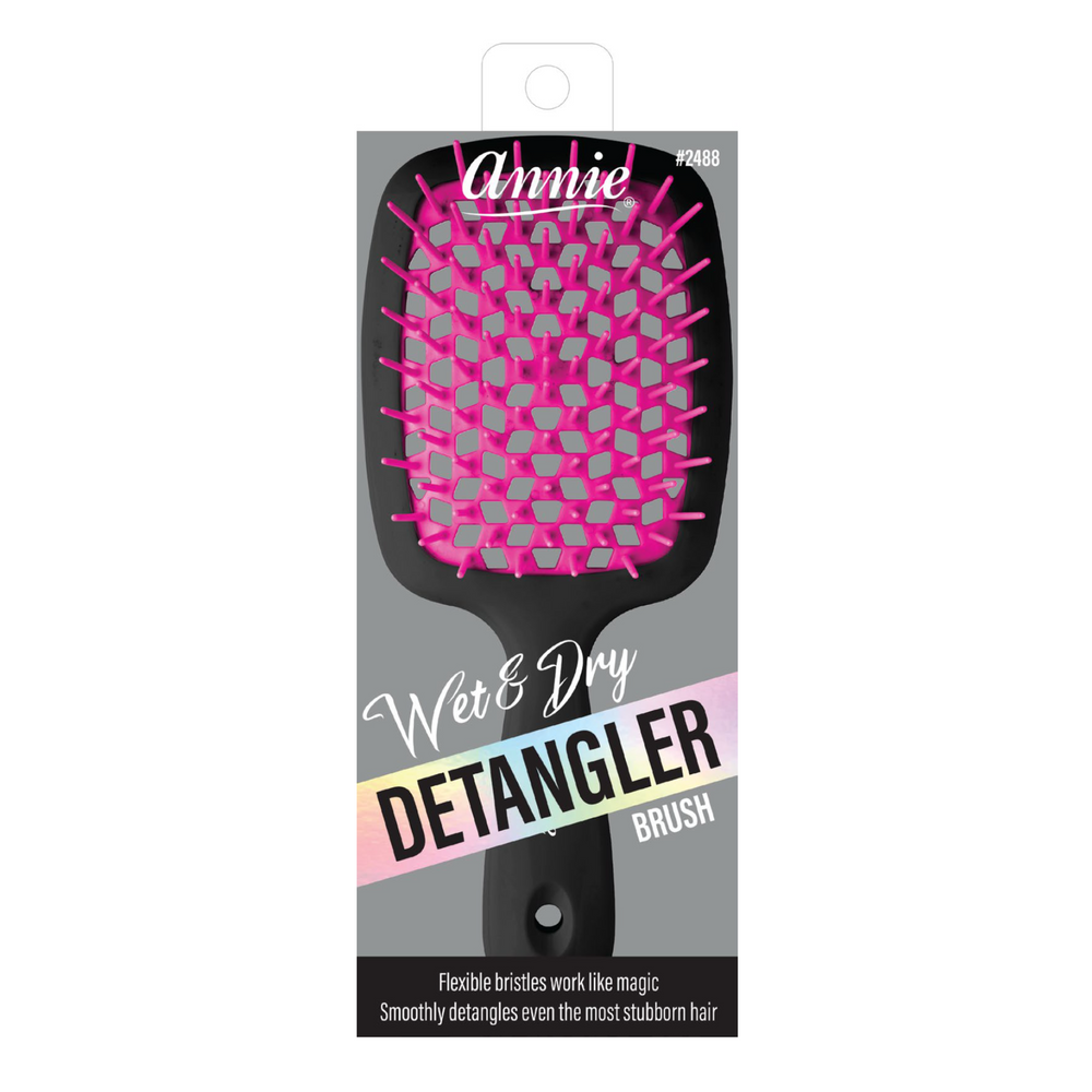 
                  
                    Load image into Gallery viewer, Annie Wet &amp;amp; Dry Detangling Hair Brush Black
                  
                