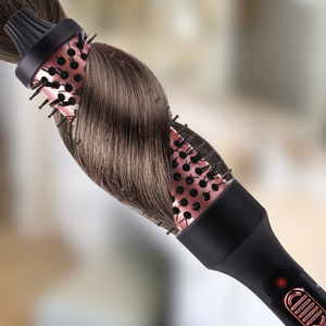 
                  
                    Load image into Gallery viewer, Hot &amp;amp; Hotter Tourmaline Ceramic Hot Styling Brush 1.25&amp;quot; Black
                  
                