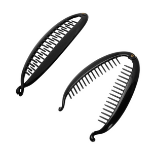 
                  
                    갤러리 뷰어에 이미지 로드, Annie Banana Clip Medium Oval 10cm Black
                  
                