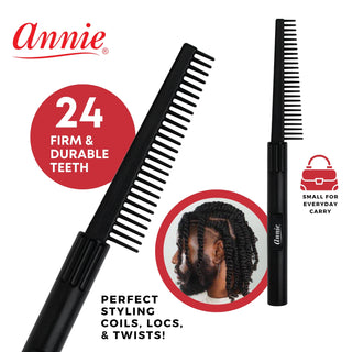 Annie Twist Comb Black