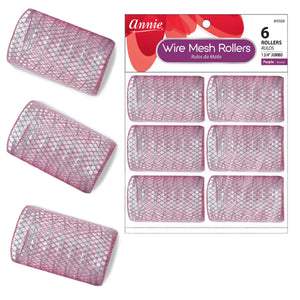 
                  
                    Load image into Gallery viewer, Annie Wire Mesh Rollers Jumbo 6Ct Purple
                  
                