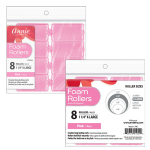 
                  
                    Load image into Gallery viewer, Annie Foam Rollers X-Large 8Ct Pink
                  
                