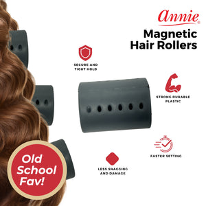 
                  
                    Load image into Gallery viewer, Annie Magnetic Rollers 2In 12Ct Gray
                  
                