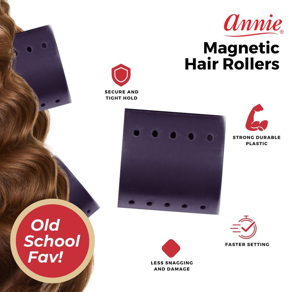 
                  
                    Load image into Gallery viewer, Annie Magnetic Roller 3In 6Ct Plum
                  
                