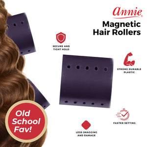 
                  
                    Load image into Gallery viewer, Annie Magnetic Roller 3In 6Ct Plum
                  
                