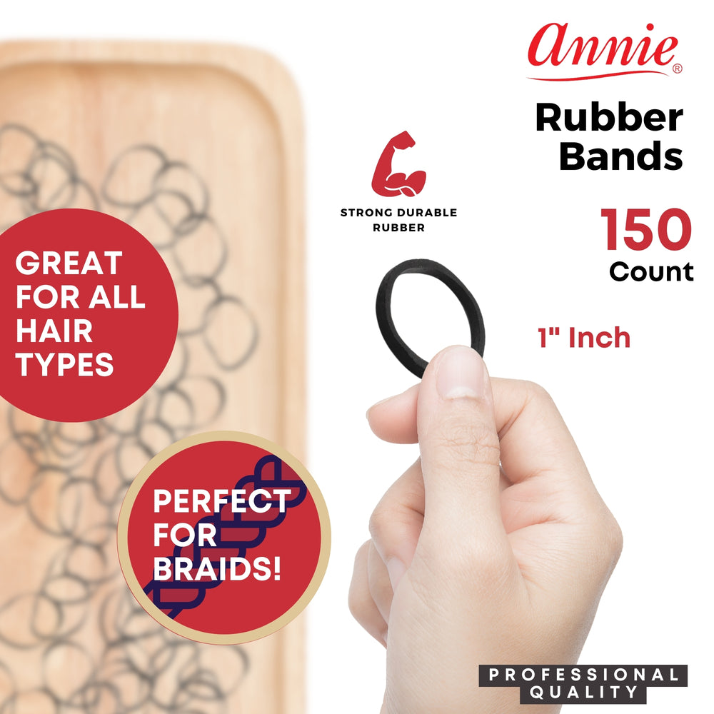 
                  
                    Load image into Gallery viewer, Annie Rubber Bands Large 150Ct Black
                  
                