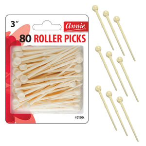 
                  
                    Load image into Gallery viewer, Annie Plastic Roller Picks 3In 80Ct
                  
                