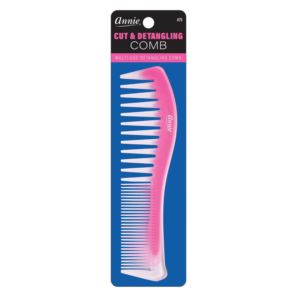 Annie Cut & Detangle Comb Transparent Assorted