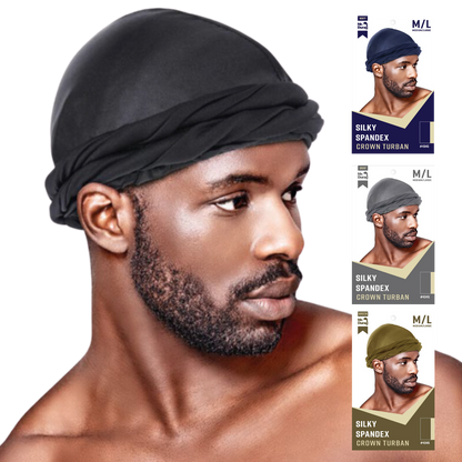 Mr. Durag Silky Spandex Crown Turban Turban Mr. Durag   