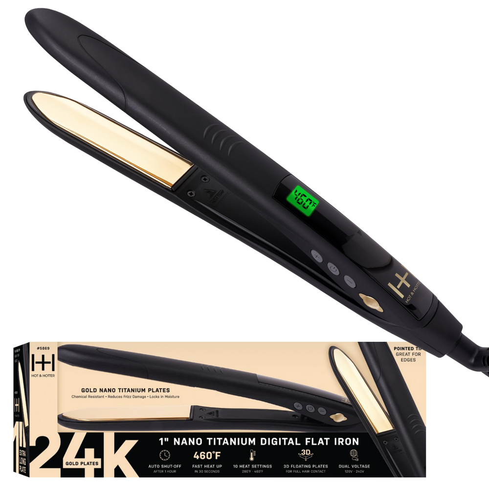 Hot & Hotter Digital Nano Titanium Flat Iron 1