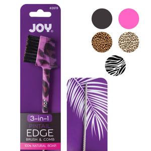 
                  
                    갤러리 뷰어에 이미지 로드, Joy 3 in 1 Pintail Edge Brush Boar Bristle Animal Asst. Brushes Joy   
                  
                