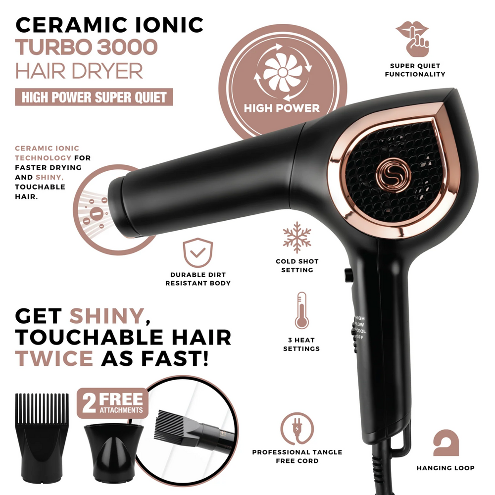 
                  
                    Load image into Gallery viewer, Hot &amp;amp; Hotter Ultimate Styling Bundle: Turbo Hair Dryer, Digital Flat Iron &amp;amp; 5-Barrel Curling Iron
                  
                