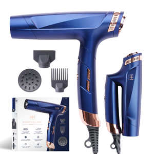 
                  
                    Cargar imagen en el visor de la galería, Hot &amp;amp; Hotter Powerflow Foldable Brushless Hair Dryer (Blue)
                  
                