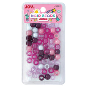 
                  
                    Load image into Gallery viewer, Joy Large Hair Beads 50Ct Asst Dark Purple Beads Joy   
                  
                