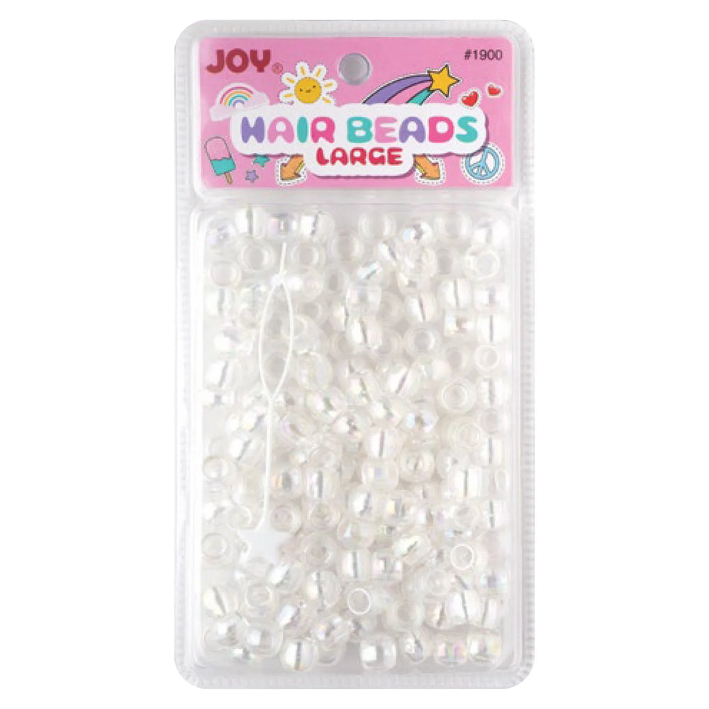 Clear Color Assorted Round Hair Beads