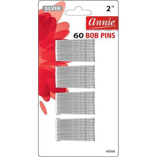 Annie Bob Pins 2" 60Ct Silver Hair Pins Annie   