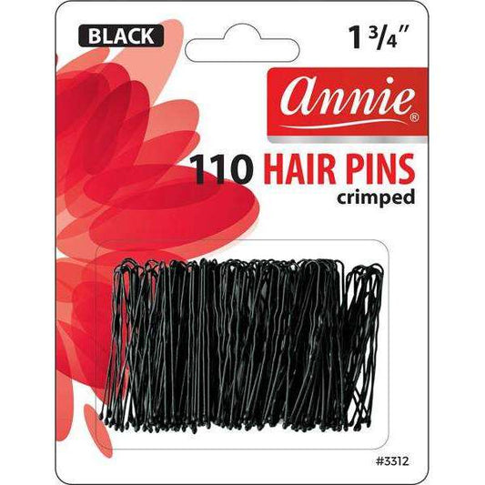 Annie Hair Pins 1 3/4" 110Ct Black Hair Pins Annie   