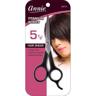 Annie Professional Stainless Hair Shears 5.5 Inch Titanium Coat