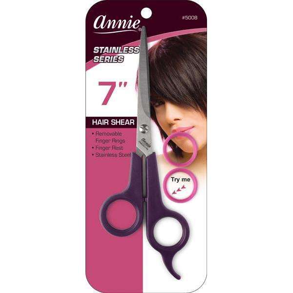 Annie Professional Stainless Hair Shears 7 Inch Purple Hair Shears Annie   