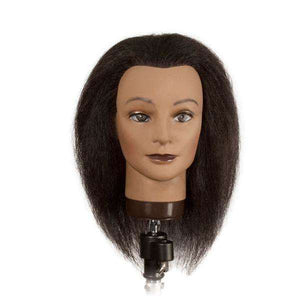 
                  
                    Load image into Gallery viewer, Annie Hairkins Series Mannequin Head Kinky 18In-20In Sophia 100% Human Hair Mannequins Annie   
                  
                