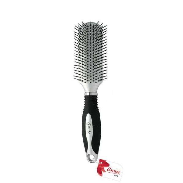 Annie Salon Styling Brush Nylon Bristles Silver Brushes Annie   