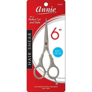 Annie Sand Blasted Stainless Steel Shears 6 Inch Grey