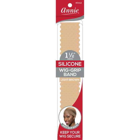 Annie Silicone Wig Grip Head Band Translucent Light Brown Headbands Annie   