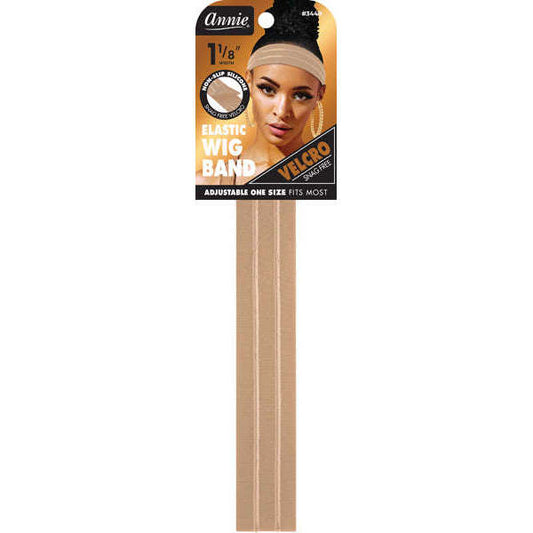 Annie Velcro Wig Band 3cm Silicone Grip Light Brown Wig Band Annie   