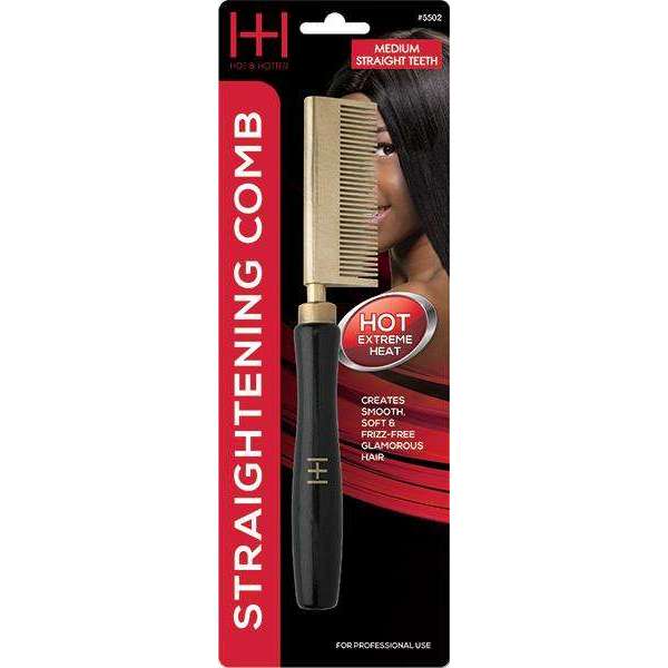 Hot & Hotter Thermal Straightening Comb Medium Teeth Straight Straightening Comb Hot & Hotter   