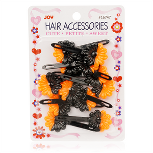 
                  
                    Cargar imagen en el visor de la galería, Joy Daisy Barrettes 12ct Black &amp;amp; Orange  Joy   
                  
                