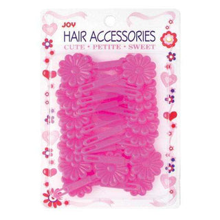 Joy Daisy Barrettes Hot Pink