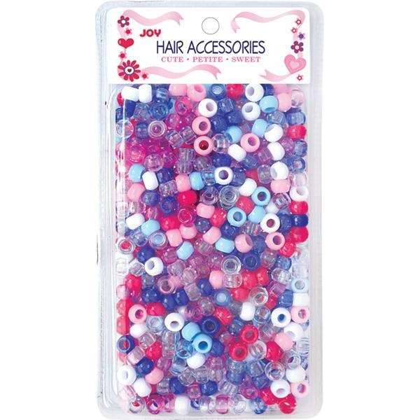 
                  
                    Load image into Gallery viewer, Joy Round Plastic Beads Regular Size 1000Ct Asst Color Beads Joy   
                  
                
