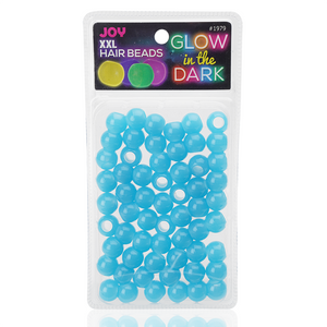 
                  
                    Cargar imagen en el visor de la galería, Joy XX-Large Glow In the Dark Hair Beads Blue Beads Joy   
                  
                