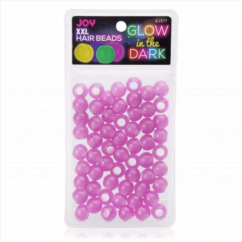 
                  
                    갤러리 뷰어에 이미지 로드, Joy XX-Large Glow In the Dark Hair Beads Purple Beads Joy   
                  
                