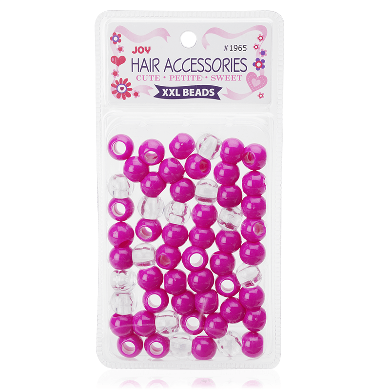 Joy Round Plastic Beads XX-Large Orchid Beads Joy   