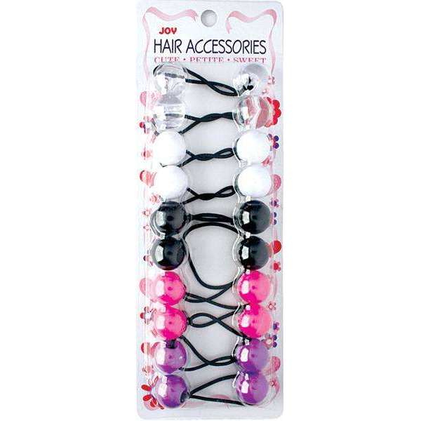 Joy Twin Beads Ponytailer 10ct Asst Ponytailers Joy   