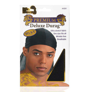 Murry Silky Satin Durag (Preto) – Assim do Meu Jeito