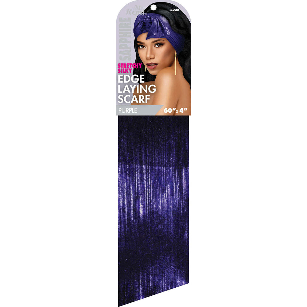 
                  
                    갤러리 뷰어에 이미지 로드, Ms. Remi Sapphire Stretchy Edge Laying Scarf 60&amp;quot; Long Scarves Ms. Remi Purple  
                  
                